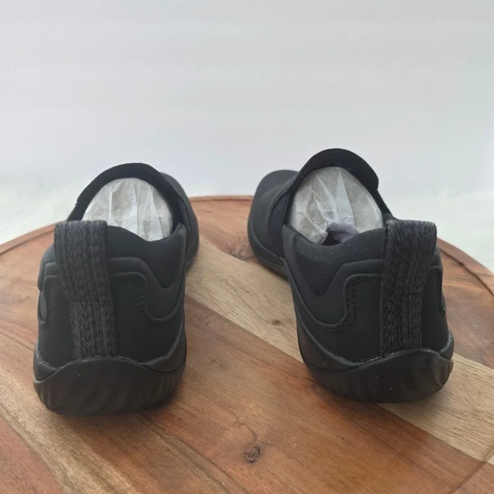 Ryka Echo Slip On‎ Black Casual Walking Shoes Womens 7.5 M RE-ZORB LITE Sneakers